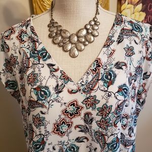 DR2 summer floral top L